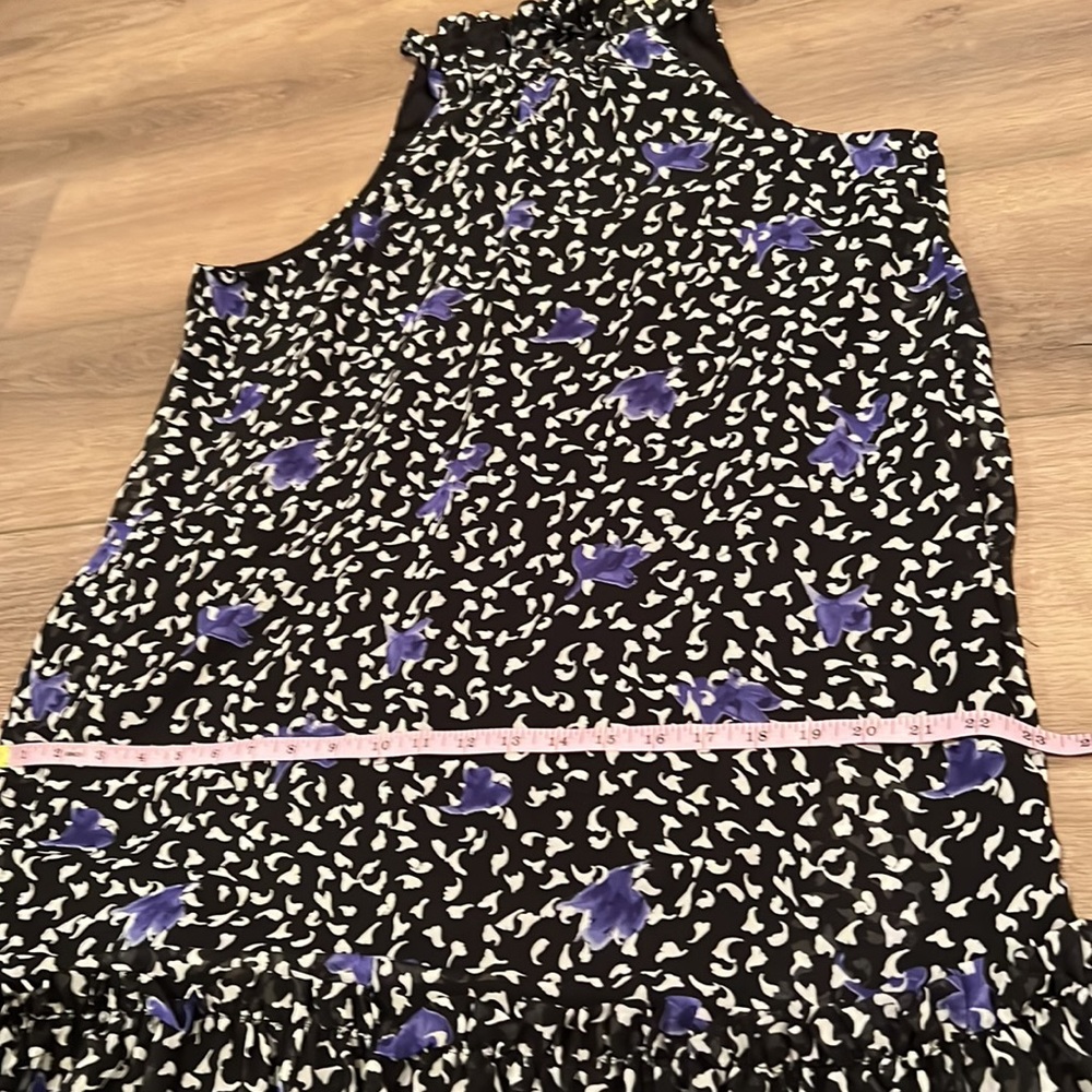 NWT BCBG Generation Relax Halter Neck Tie Chiffon Mini Fallen Petal Large - Picture 11 of 16